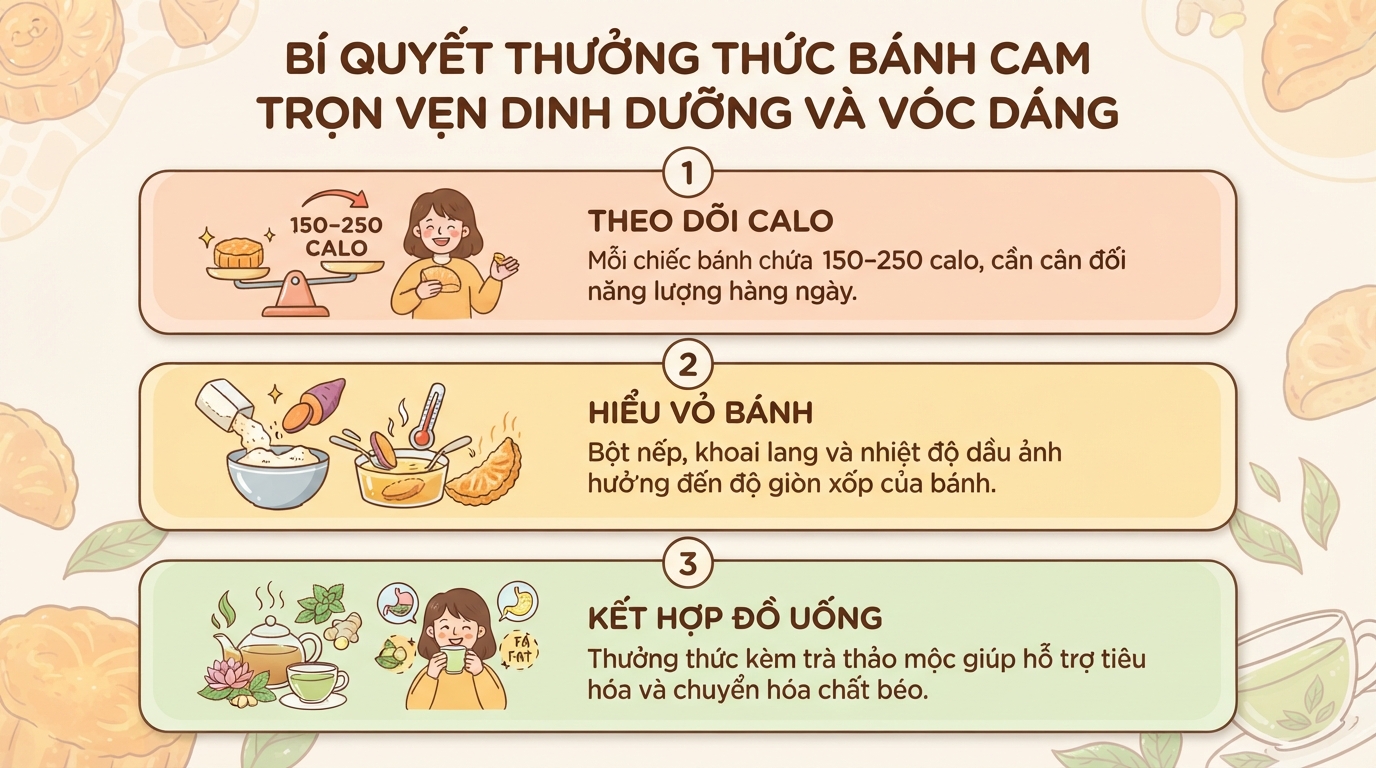 Bánh cam bao nhiêu calo? Cách làm và ăn sao cho hợp lý