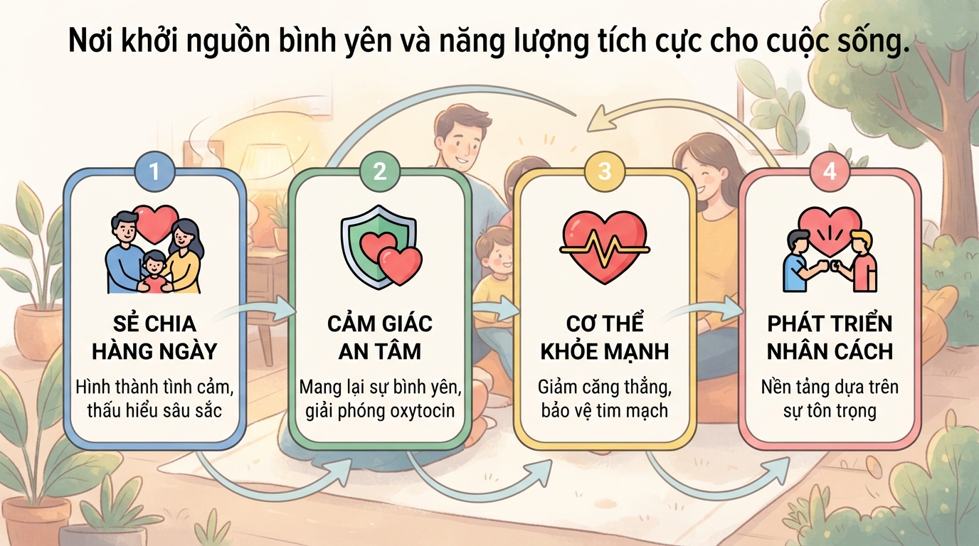 Vai trò của gia đình đối với sức khỏe và chất lượng cuộc sống