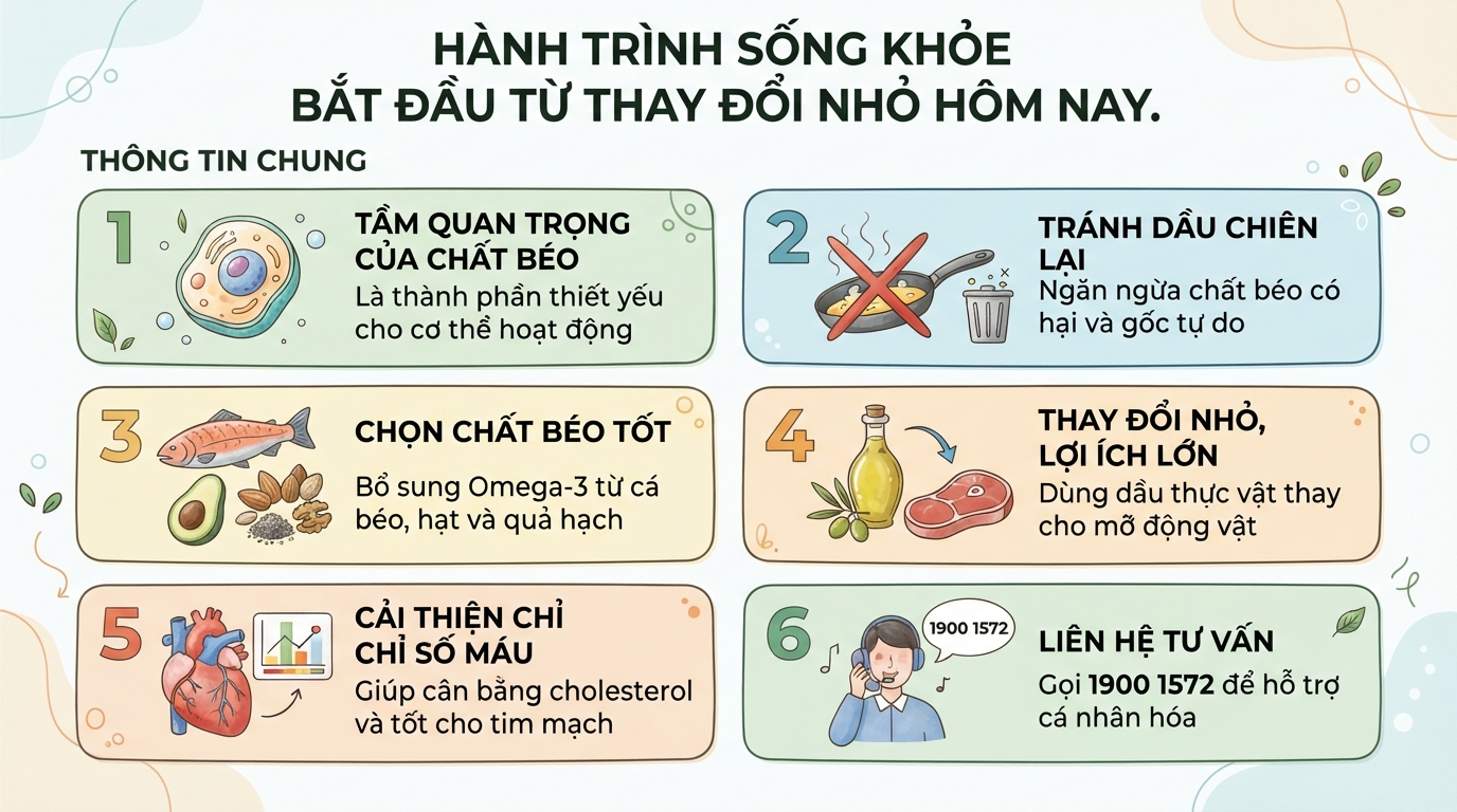 Chất béo là gì? Phân loại, vai trò và cách bổ sung tốt cho sức khỏe
