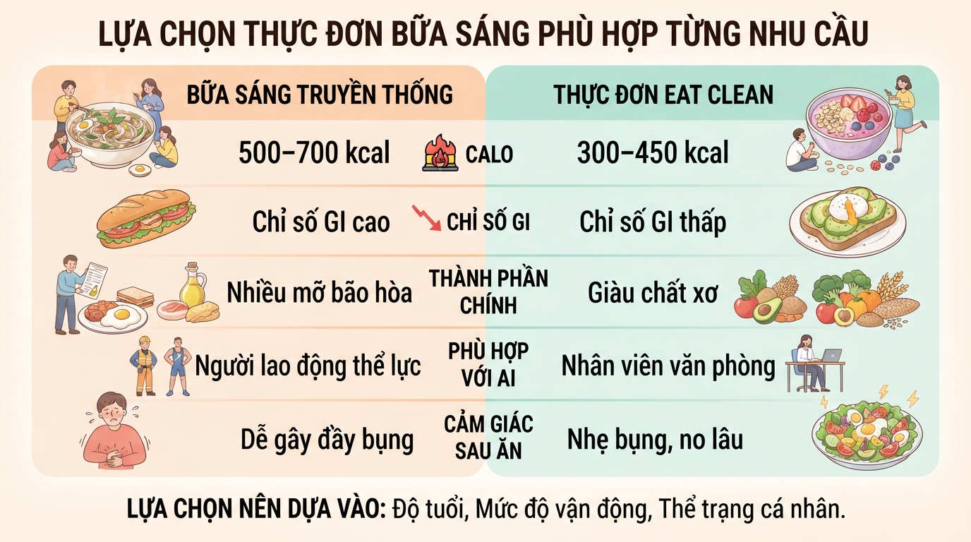 Gợi ý các món ăn sáng lành mạnh giúp bạn tràn đầy năng lượng mỗi ngày