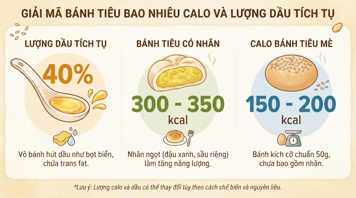 Bánh tiêu bao nhiêu calo? Cách làm bánh tiêu ngon chuẩn vị ngay tại nhà