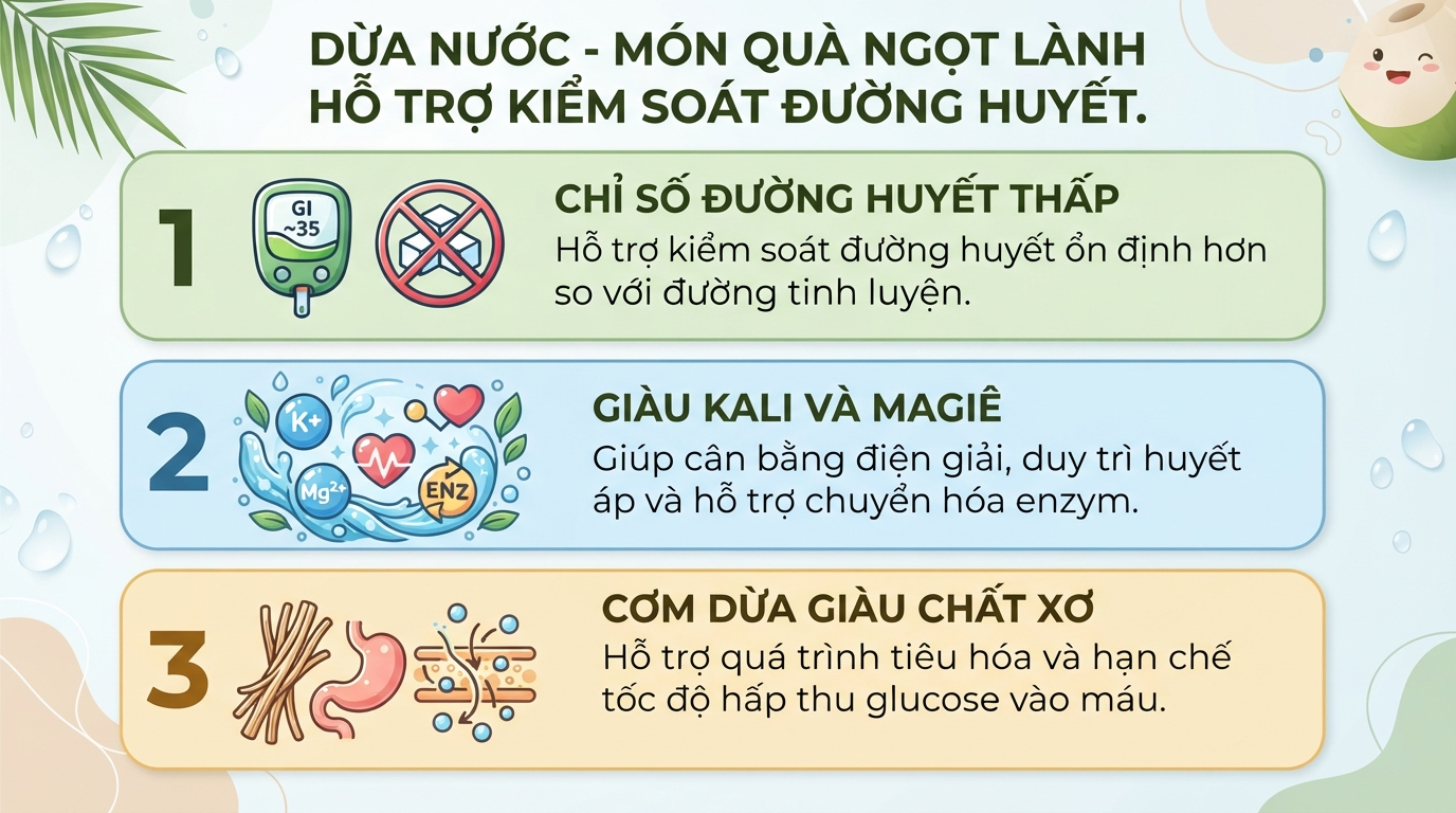 Dừa nước: Giá trị dinh dưỡng, công dụng và lưu ý quan trọng khi dùng