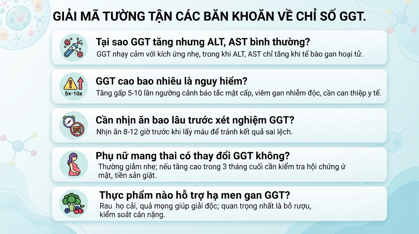 Chỉ số GGT là gì? Ý nghĩa trong đánh giá chức năng gan