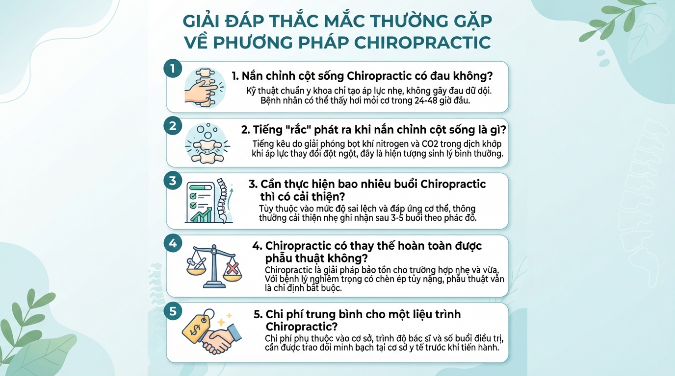 Chiropractic là gì? Hiệu quả và lưu ý khi trị liệu thần kinh cột sống