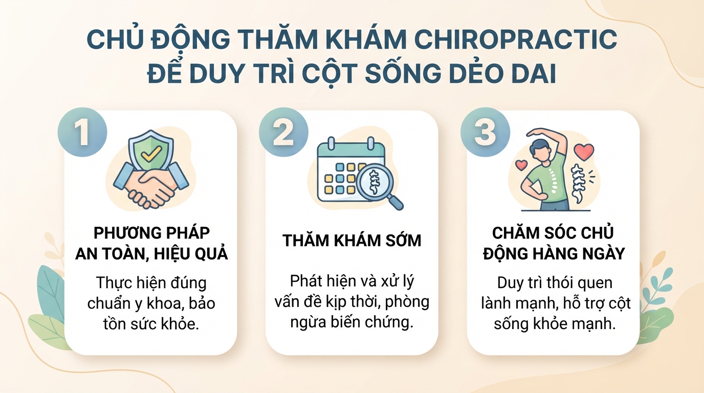 Chiropractic là gì? Hiệu quả và lưu ý khi trị liệu thần kinh cột sống