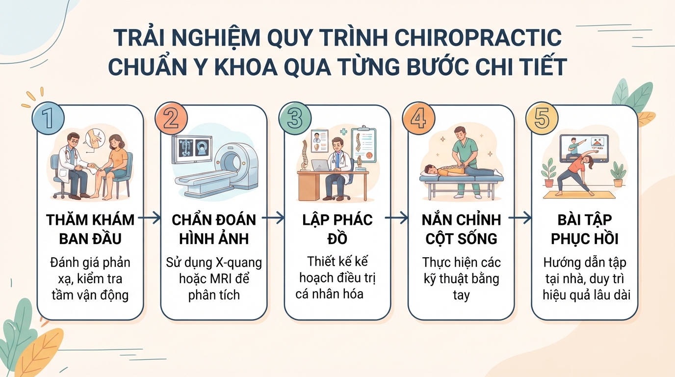 Chiropractic là gì? Hiệu quả và lưu ý khi trị liệu thần kinh cột sống