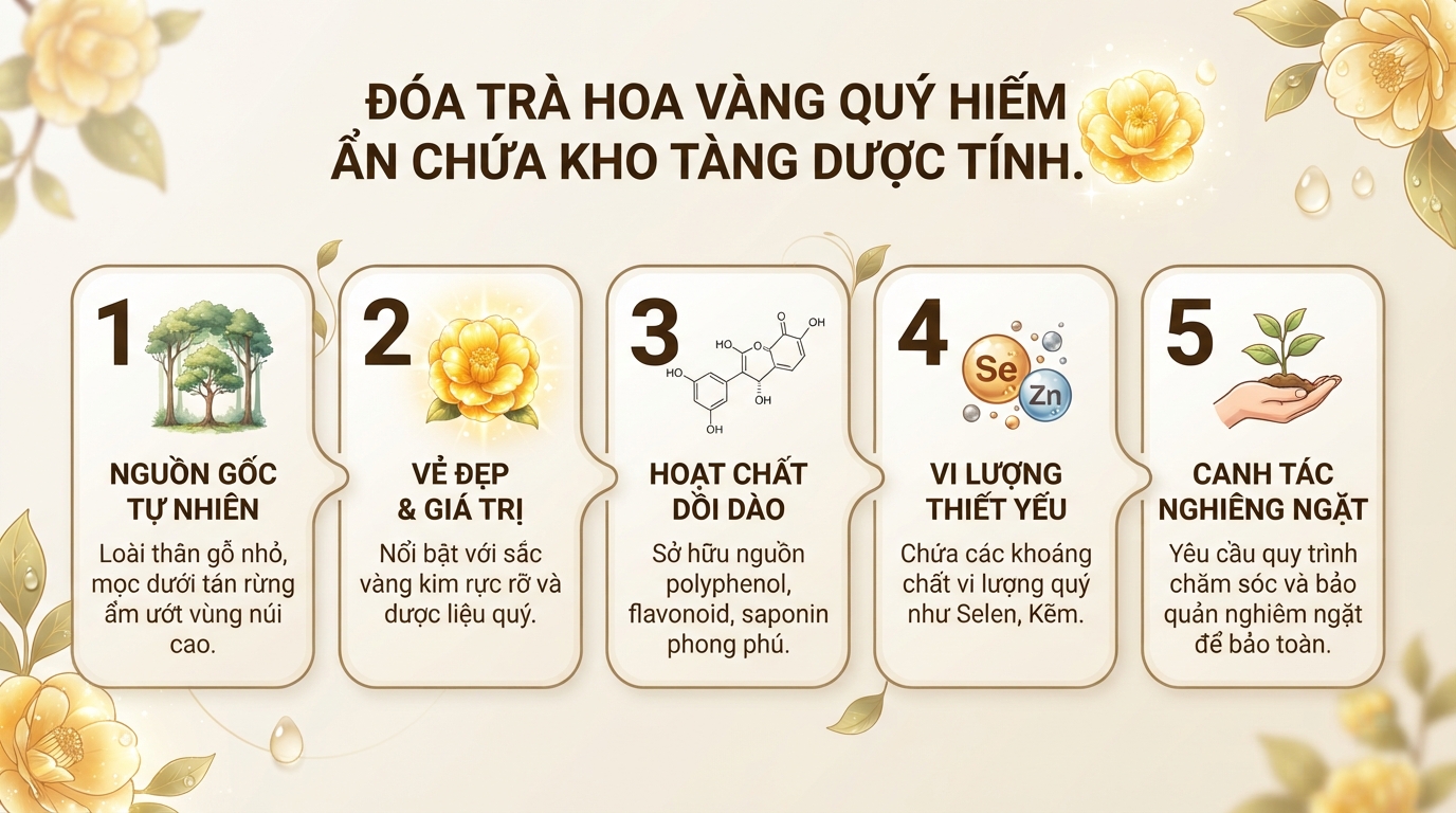 Trà hoa vàng có tác dụng gì? Cách dùng và lưu ý cho sức khỏe