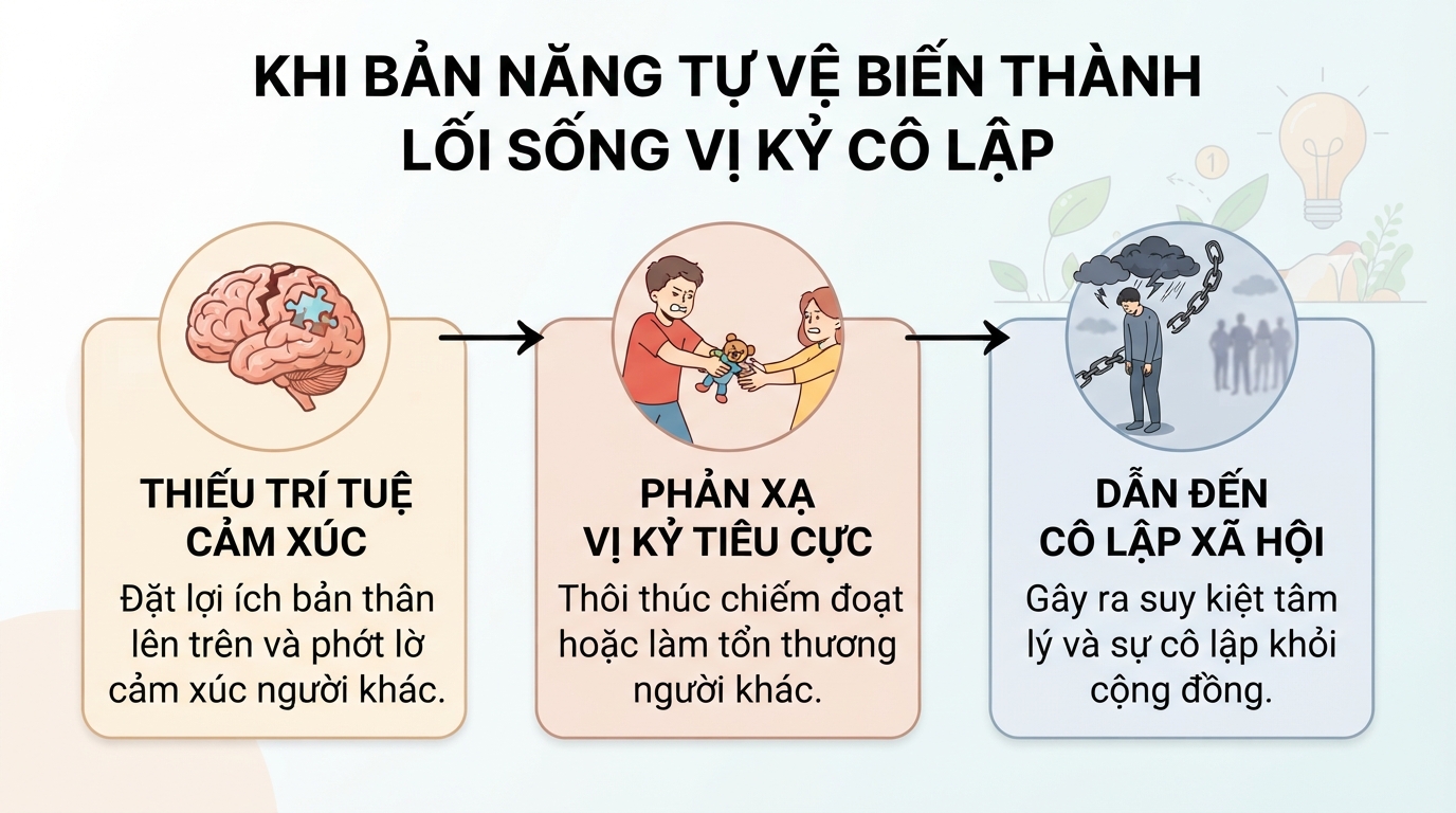 Lối sống ích kỷ là gì? Biểu hiện, tác hại và cách thay đổi