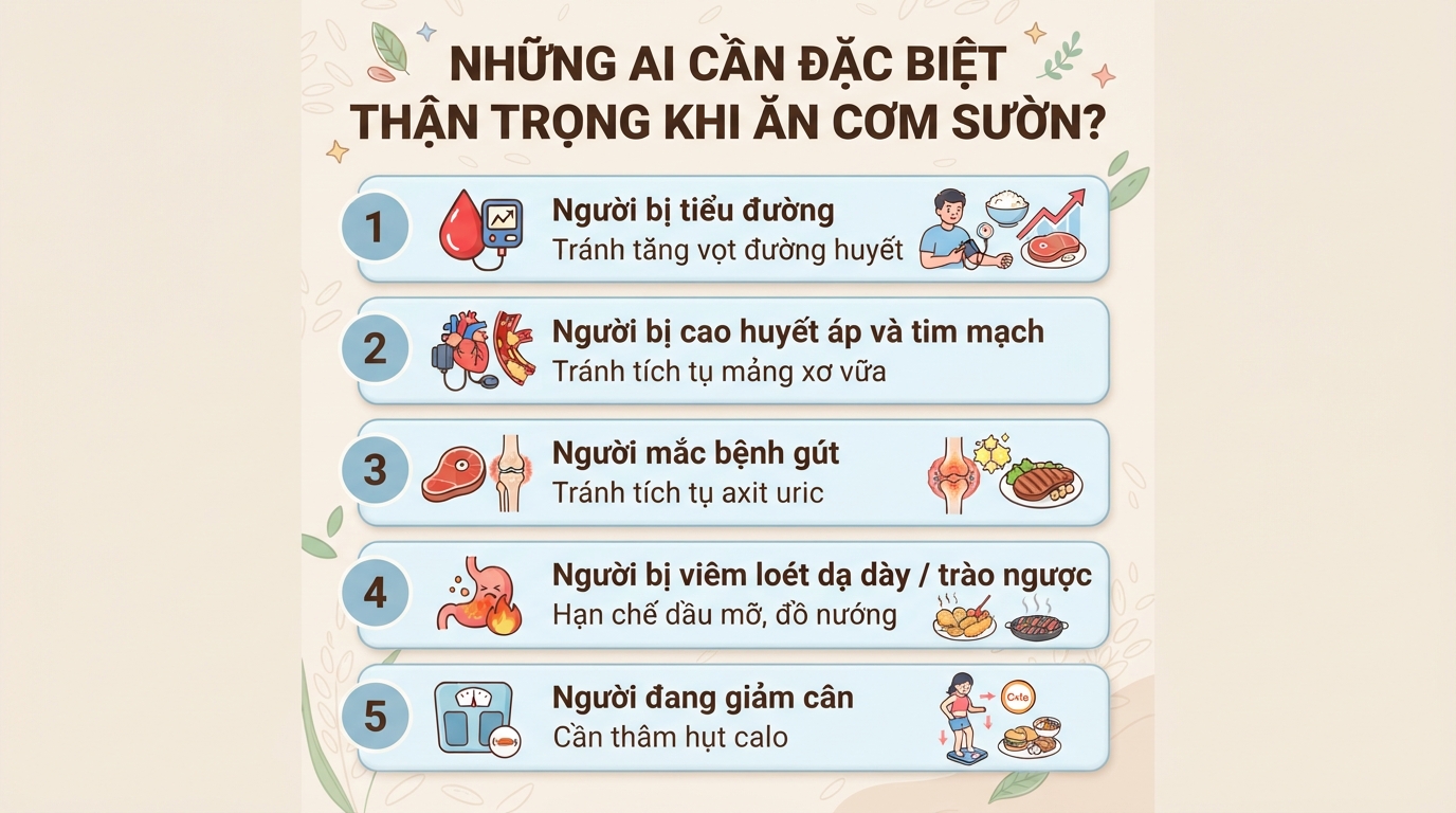 Cơm sườn bao nhiêu calo? Cách ăn lành mạnh giúp kiểm soát cân nặng