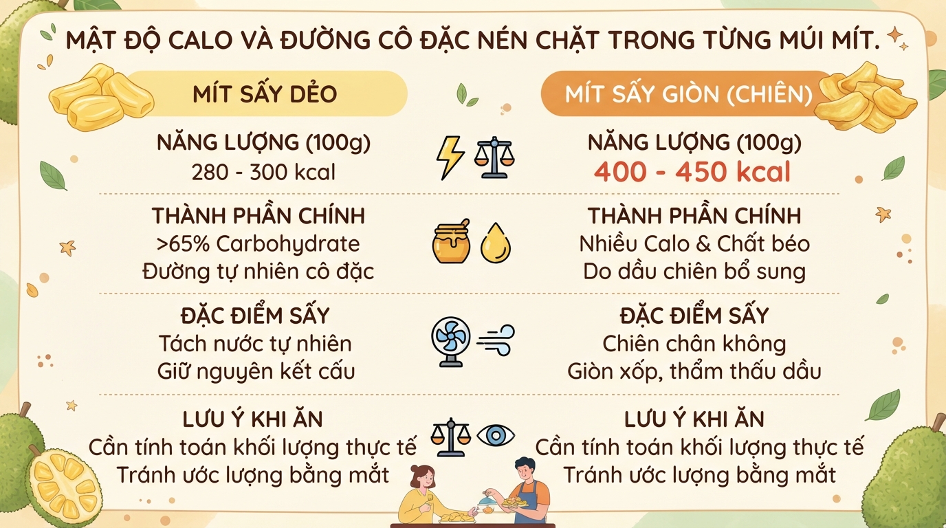 Mít sấy bao nhiêu calo? Ăn mít sấy có béo không và cách ăn đúng