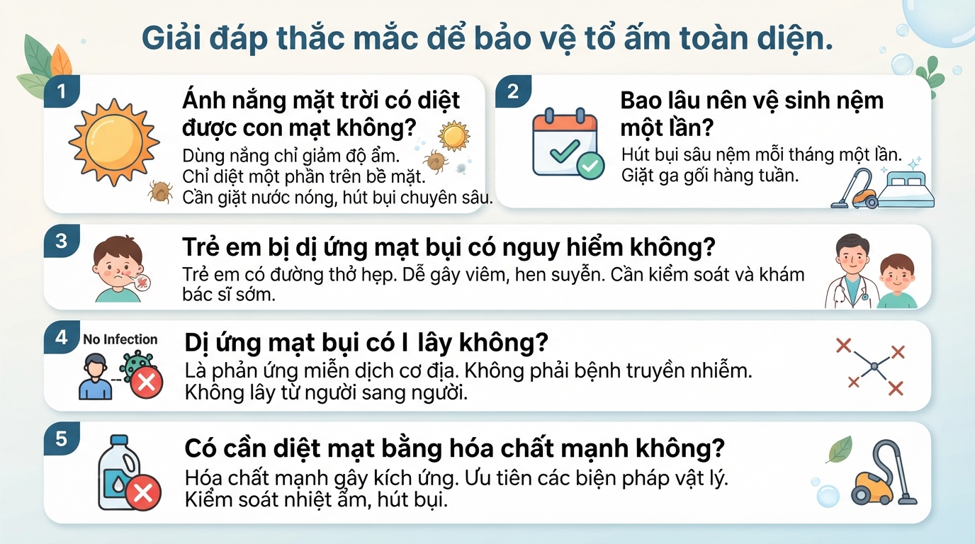 Con mạt là gì? Cách diệt và phòng ngừa dị ứng mạt bụi nhà hiệu quả