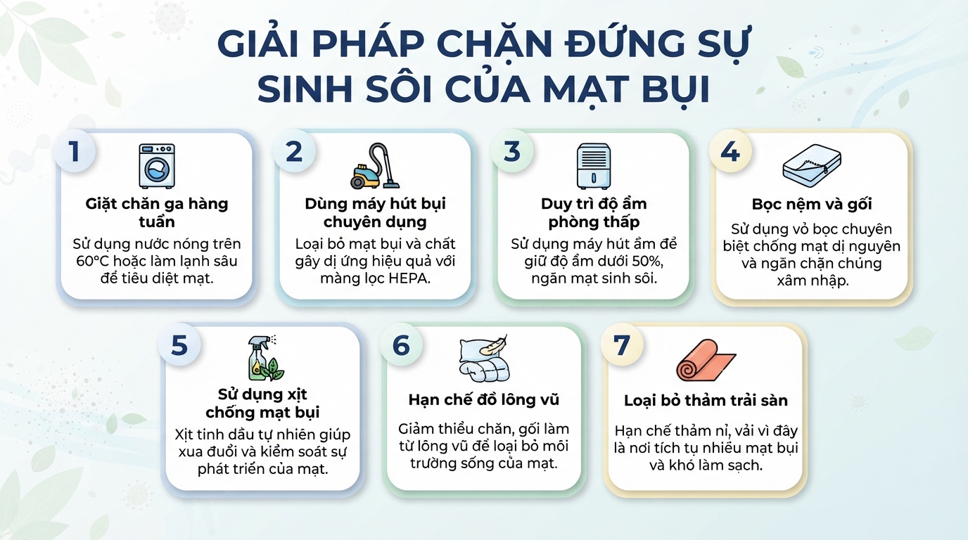 Con mạt là gì? Cách diệt và phòng ngừa dị ứng mạt bụi nhà hiệu quả