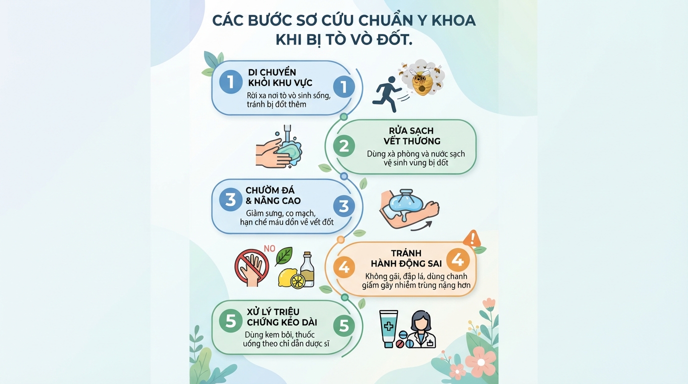 Tò vò có đốt không? Đặc điểm và cách xử lý khi bị đốt