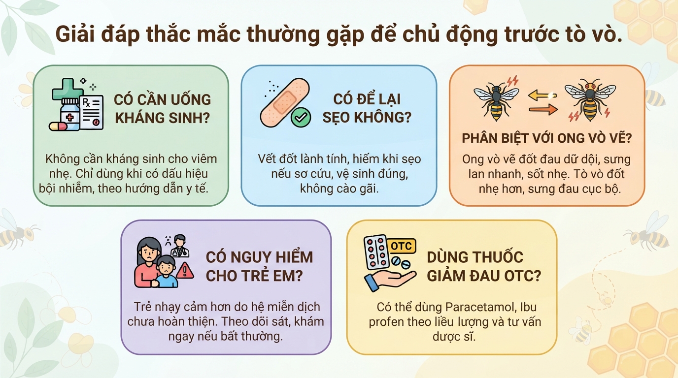 Tò vò có đốt không? Đặc điểm và cách xử lý khi bị đốt