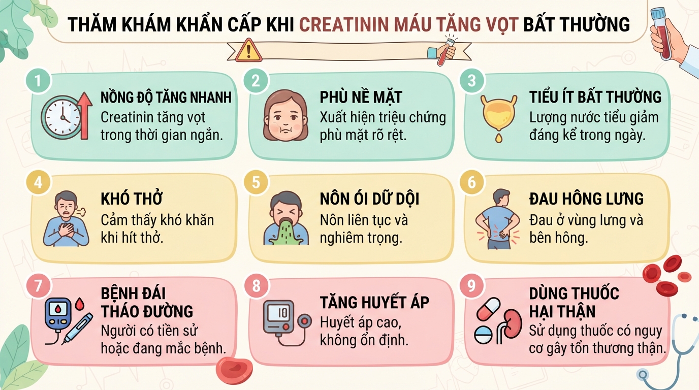 Creatinin máu là gì? Ý nghĩa chỉ số trong đánh giá chức năng thận