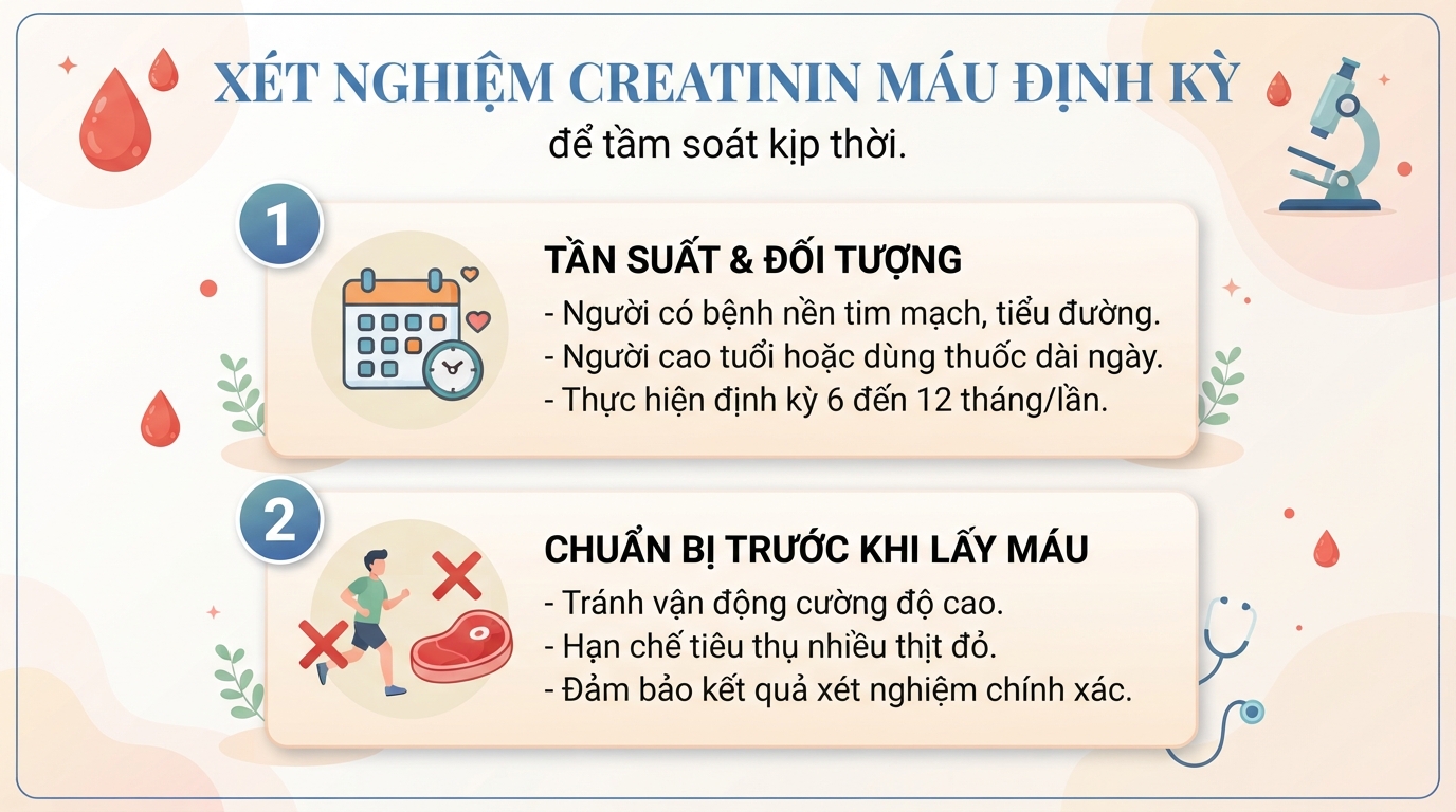 Creatinin máu là gì? Ý nghĩa chỉ số trong đánh giá chức năng thận