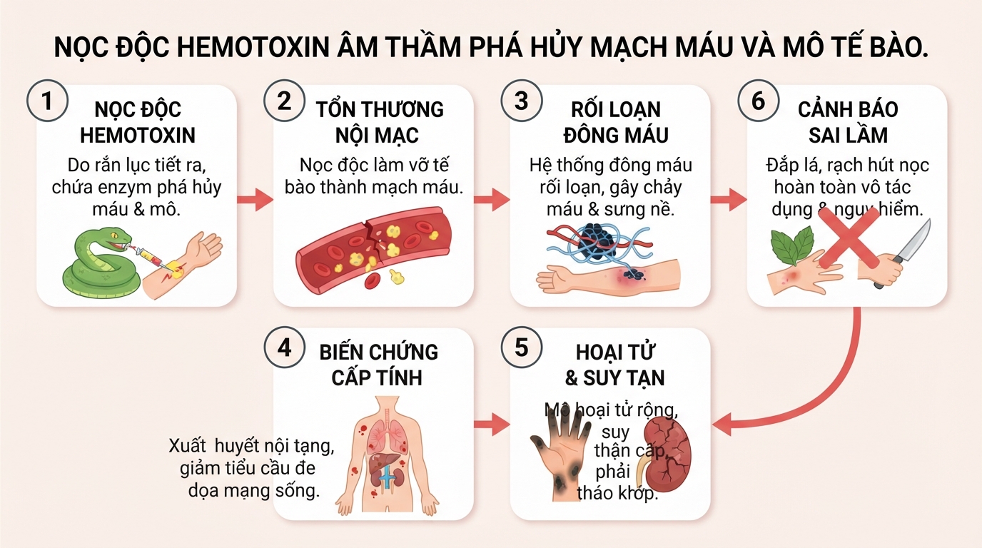 Rắn lục có độc không? Cách phân biệt và sơ cứu khi bị rắn lục cắn