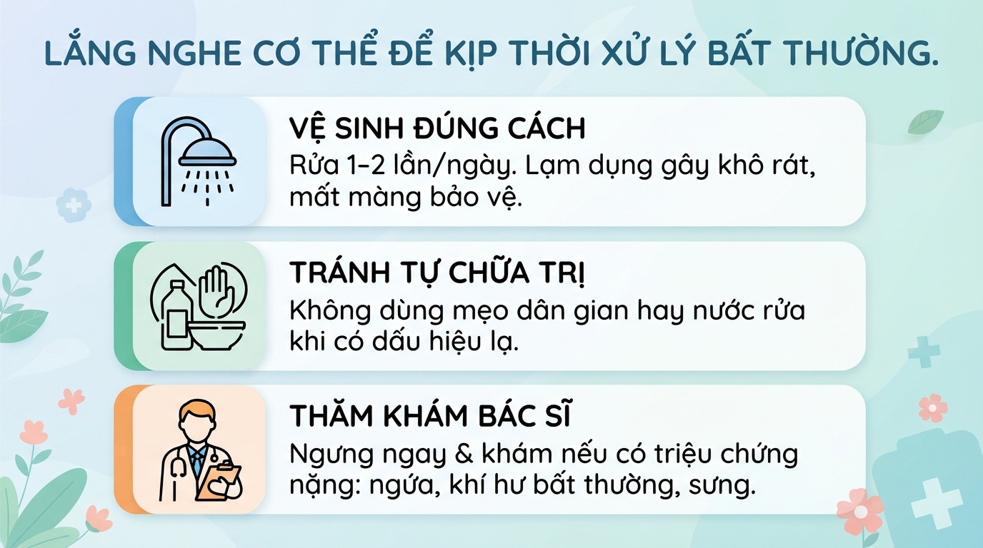 3 loại dung dịch vệ sinh phụ nữ Dạ Hương và cách sử dụng đúng