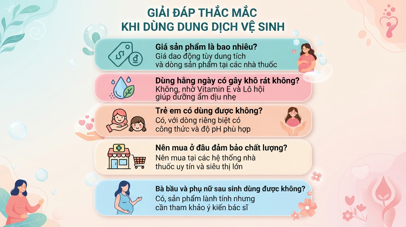 3 loại dung dịch vệ sinh phụ nữ Dạ Hương và cách sử dụng đúng