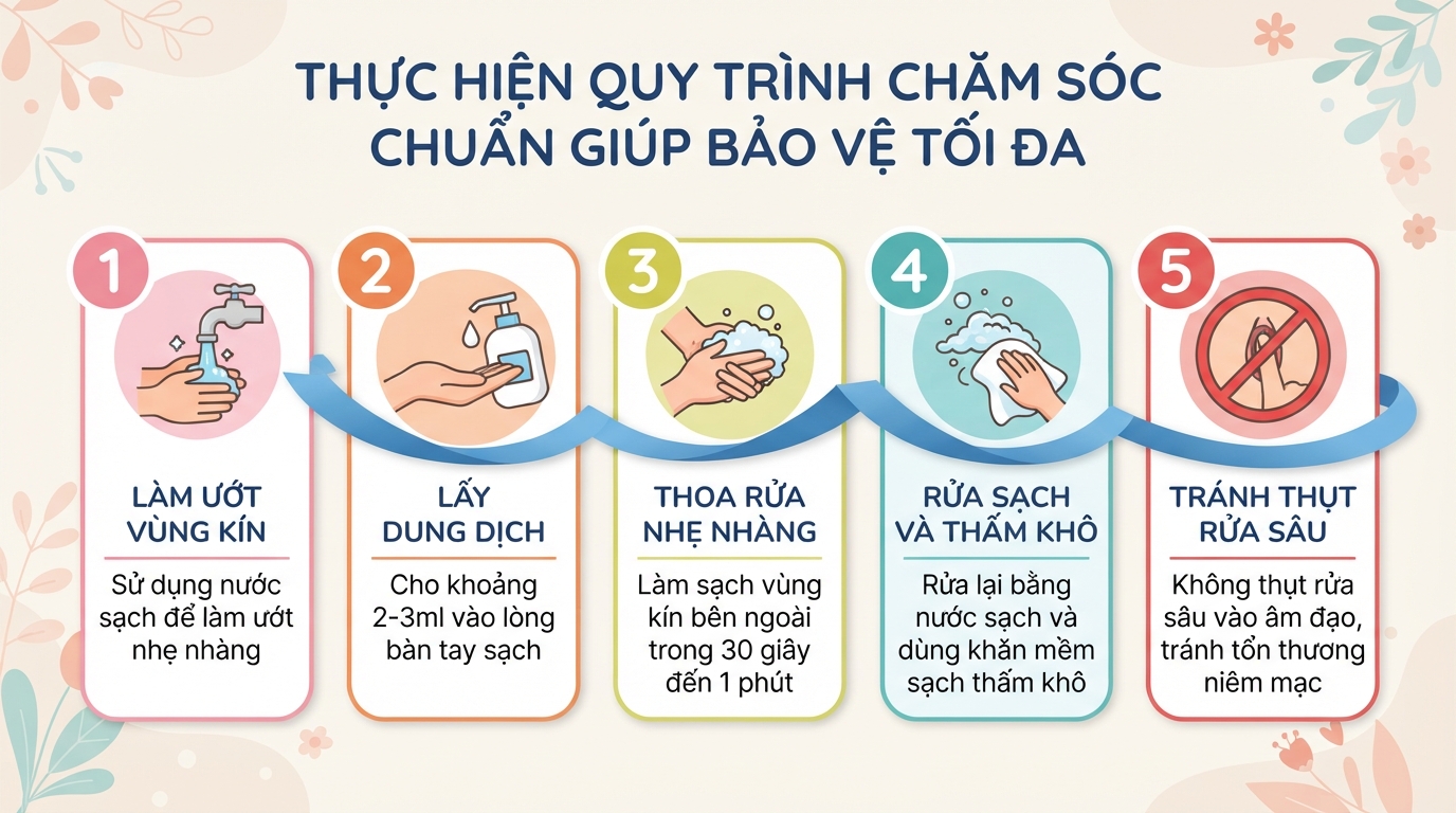 3 loại dung dịch vệ sinh phụ nữ Dạ Hương và cách sử dụng đúng