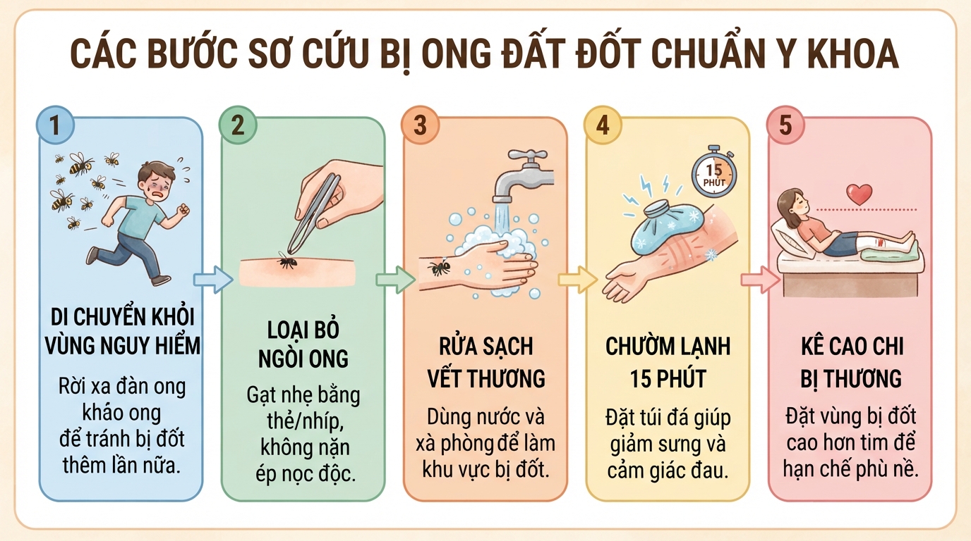 Ong đất có độc không? Cách nhận biết và sơ cứu khi bị ong đất đốt