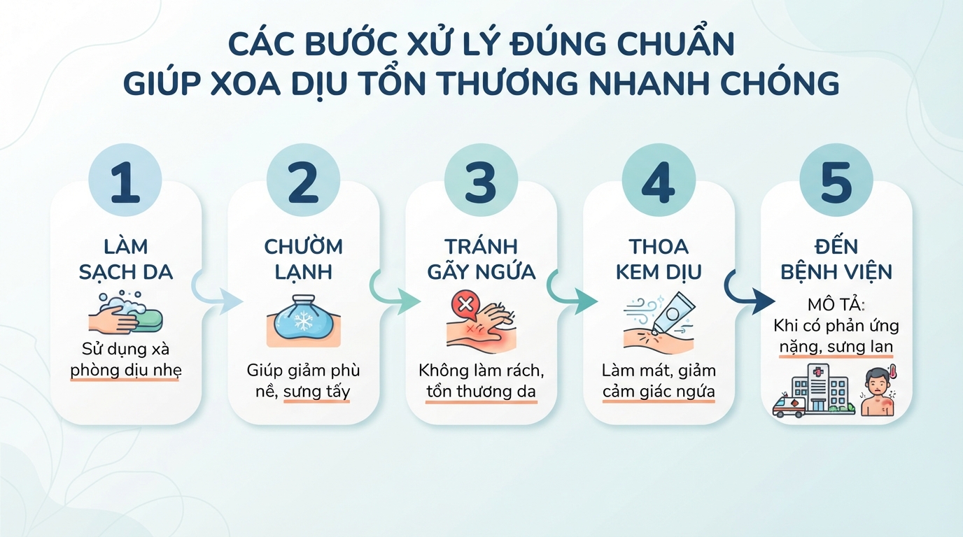 Con dĩn đốt: Hướng dẫn nhận biết vết cắn và cách diệt dĩn trong nhà