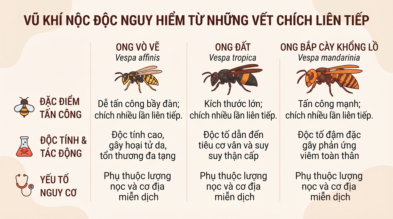 Bị ong bắp cày đốt có độc không? Cách sơ cứu an toàn