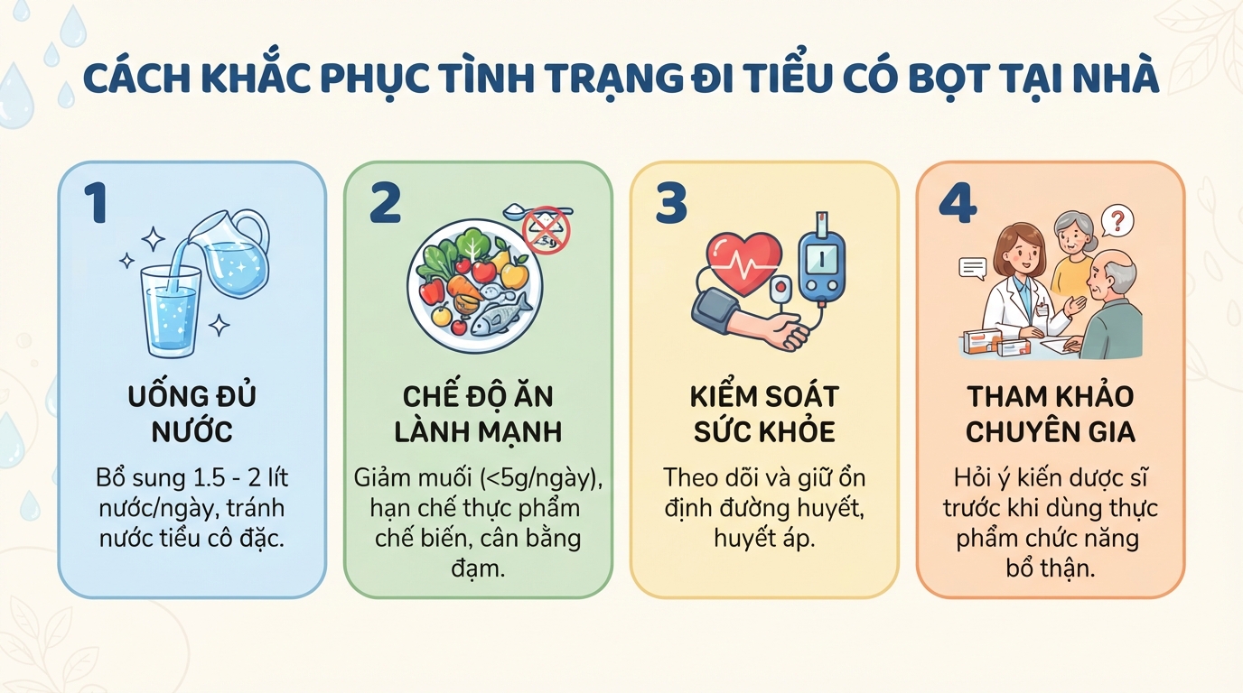Đi tiểu có bọt là dấu hiệu gì? Nguyên nhân và cách xử trí