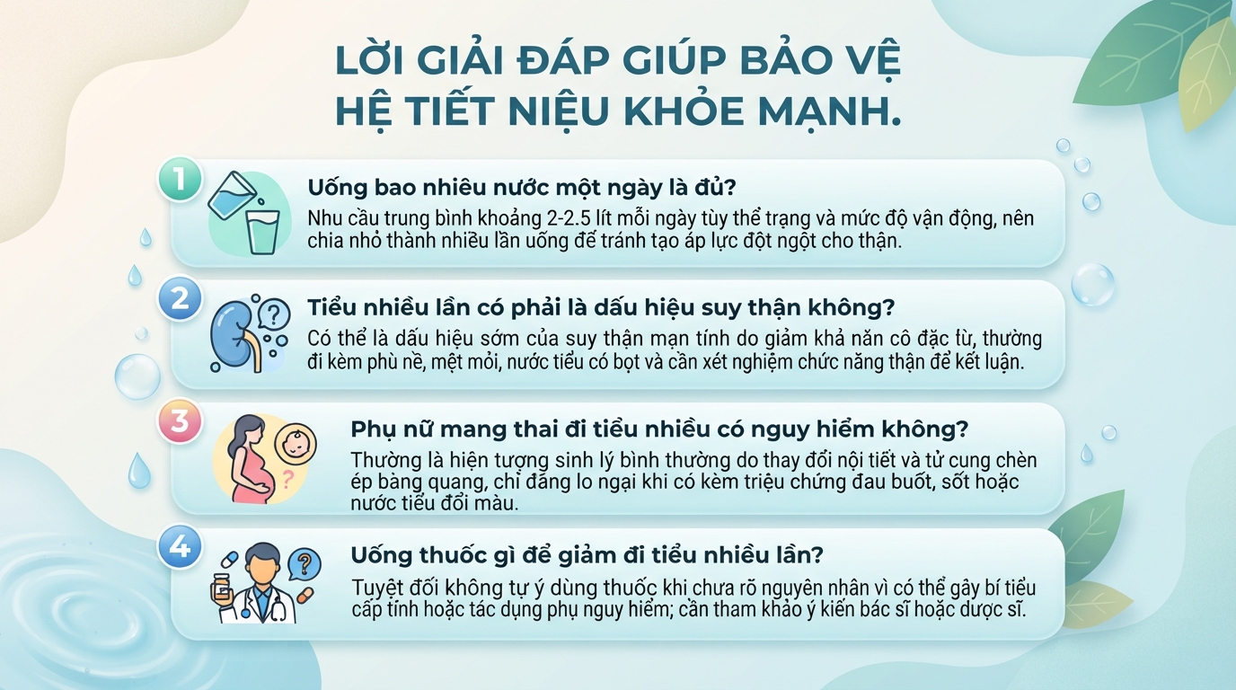 Đi tiểu nhiều lần là dấu hiệu gì? Khi nào cần đi khám?