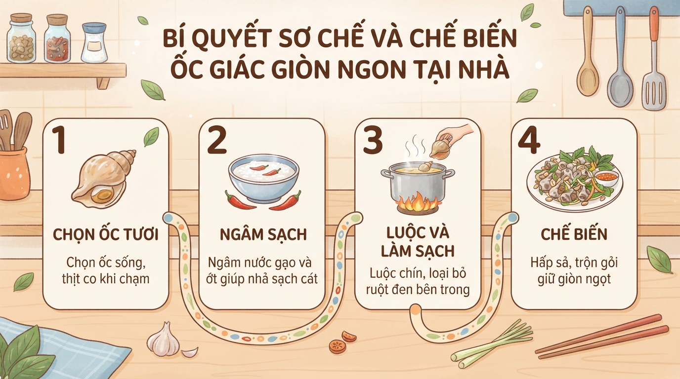 Ốc giác có tác dụng gì? Giá trị dinh dưỡng và lưu ý khi ăn