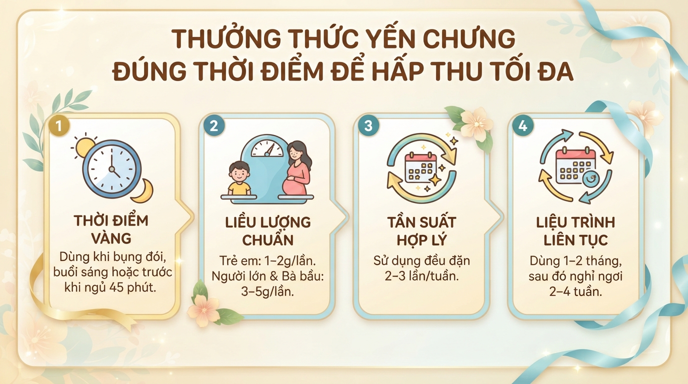 Yến chưng: Công dụng, cách chưng đường phèn và lưu ý sử dụng