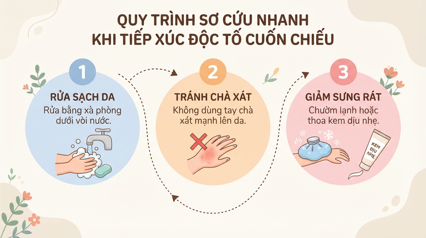Con cuốn chiếu có độc không? Cách xử lý khi bị cắn đúng cách tại nhà