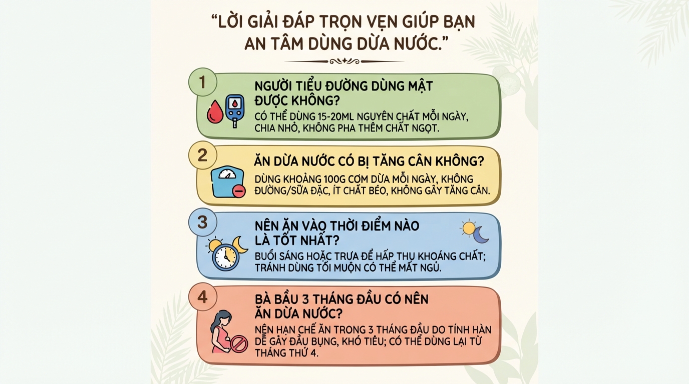 Dừa nước: Giá trị dinh dưỡng, công dụng và lưu ý quan trọng khi dùng