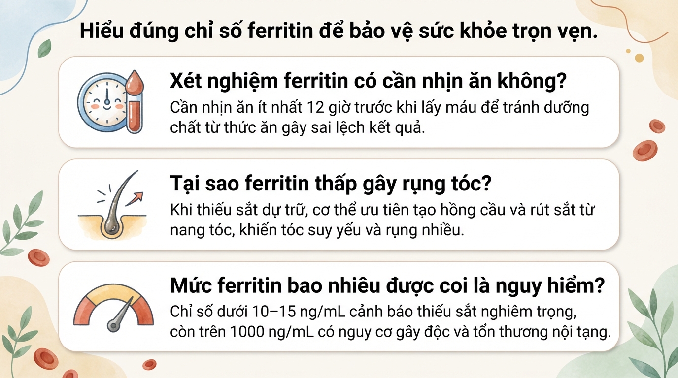 Ferritin là gì? Ý nghĩa chỉ số định lượng ferritin trong máu chi tiết