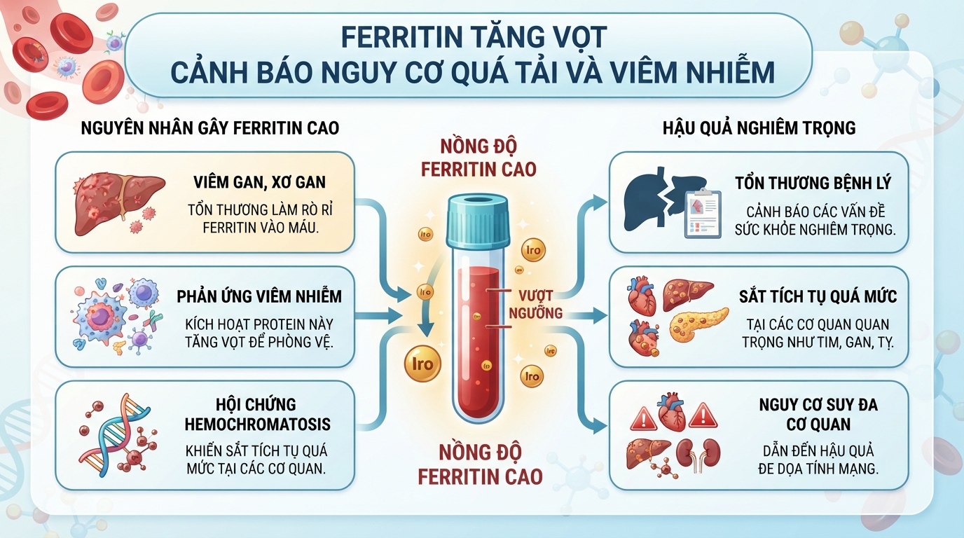 Ferritin là gì? Ý nghĩa chỉ số định lượng ferritin trong máu chi tiết