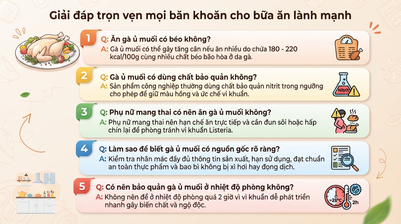 Gà ủ muối bao nhiêu calo? Cách ăn đúng để bảo vệ sức khỏe tim mạch