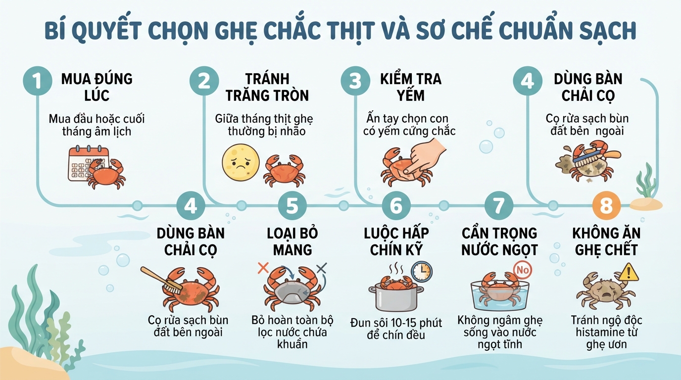Ghẹ có tác dụng gì? Giá trị dinh dưỡng và lưu ý khi ăn đúng cách