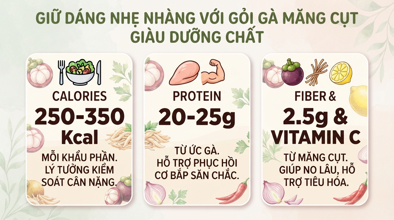 Gỏi gà măng cụt: Cách làm, lợi ích và lưu ý khi ăn