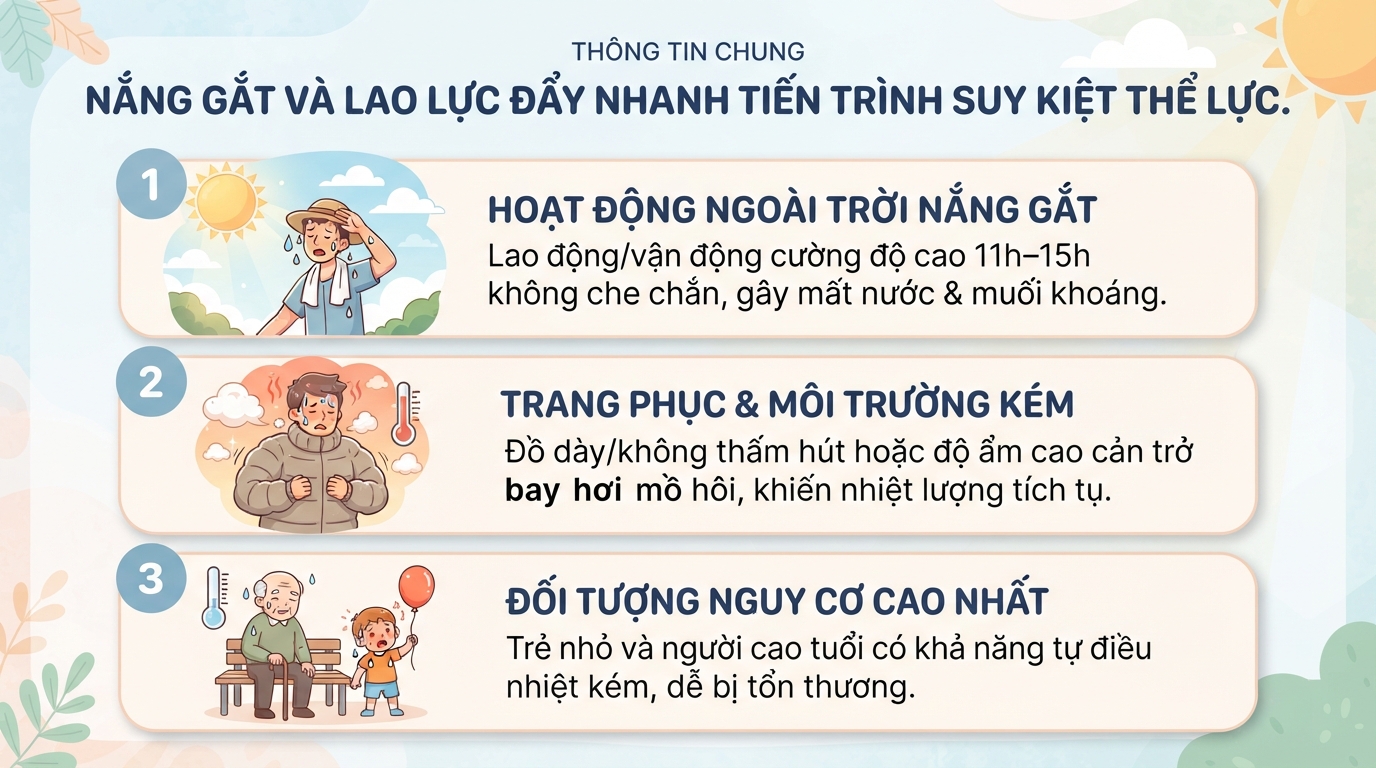 Cảm nắng, say nắng là gì? Dấu hiệu, sơ cứu và cách phòng ngừa