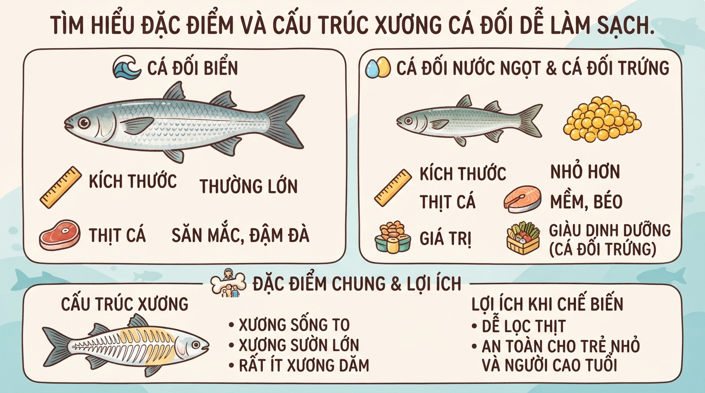 Cá đối là cá gì? Giá trị dinh dưỡng và 4 món ngon dễ làm
