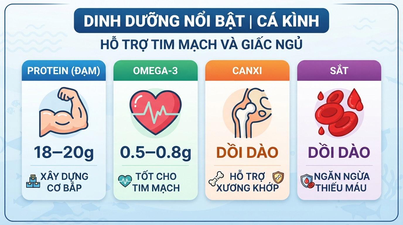 Hàm lượng protein và Omega-3 vượt trội hỗ trợ tích cực cho tim mạch, giấc ngủ.