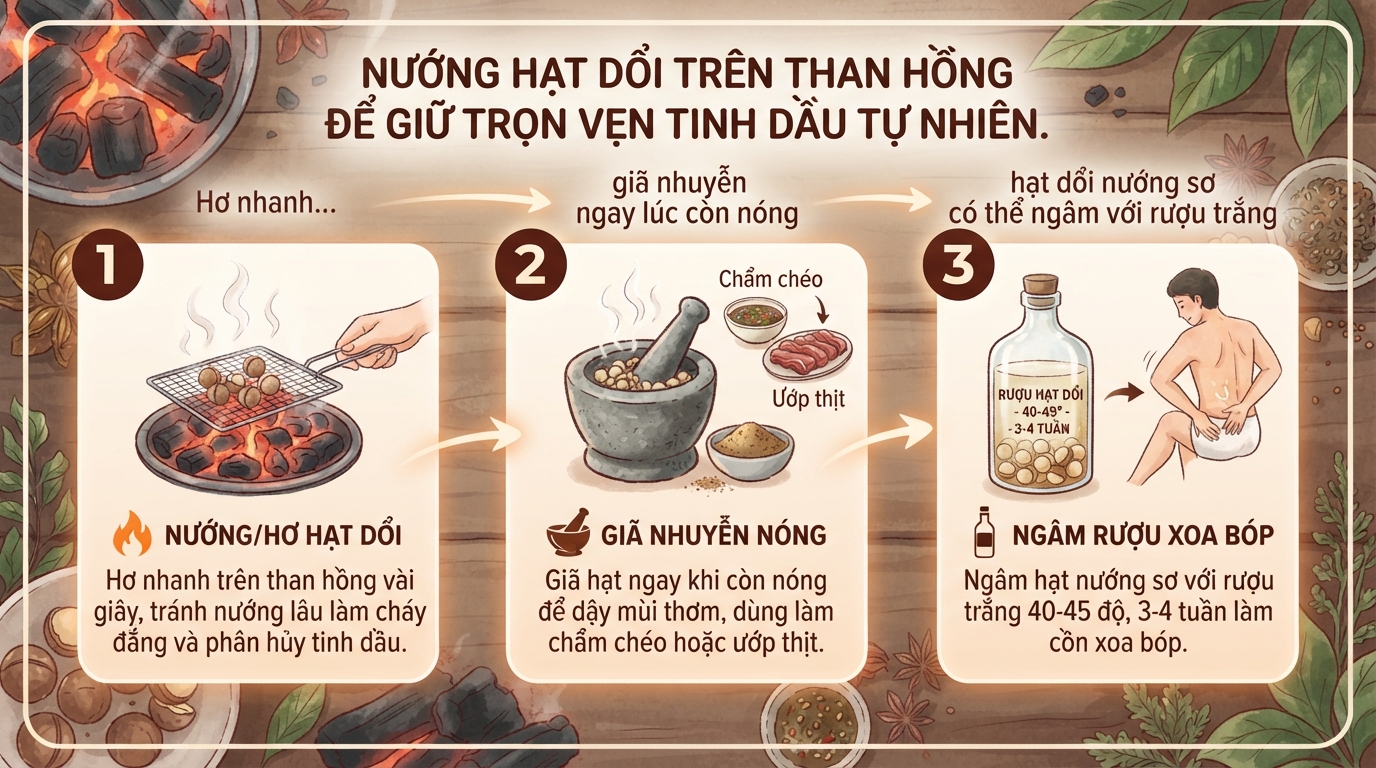 Hạt dổi là gì? Công dụng, cách dùng và lưu ý khi sử dụng