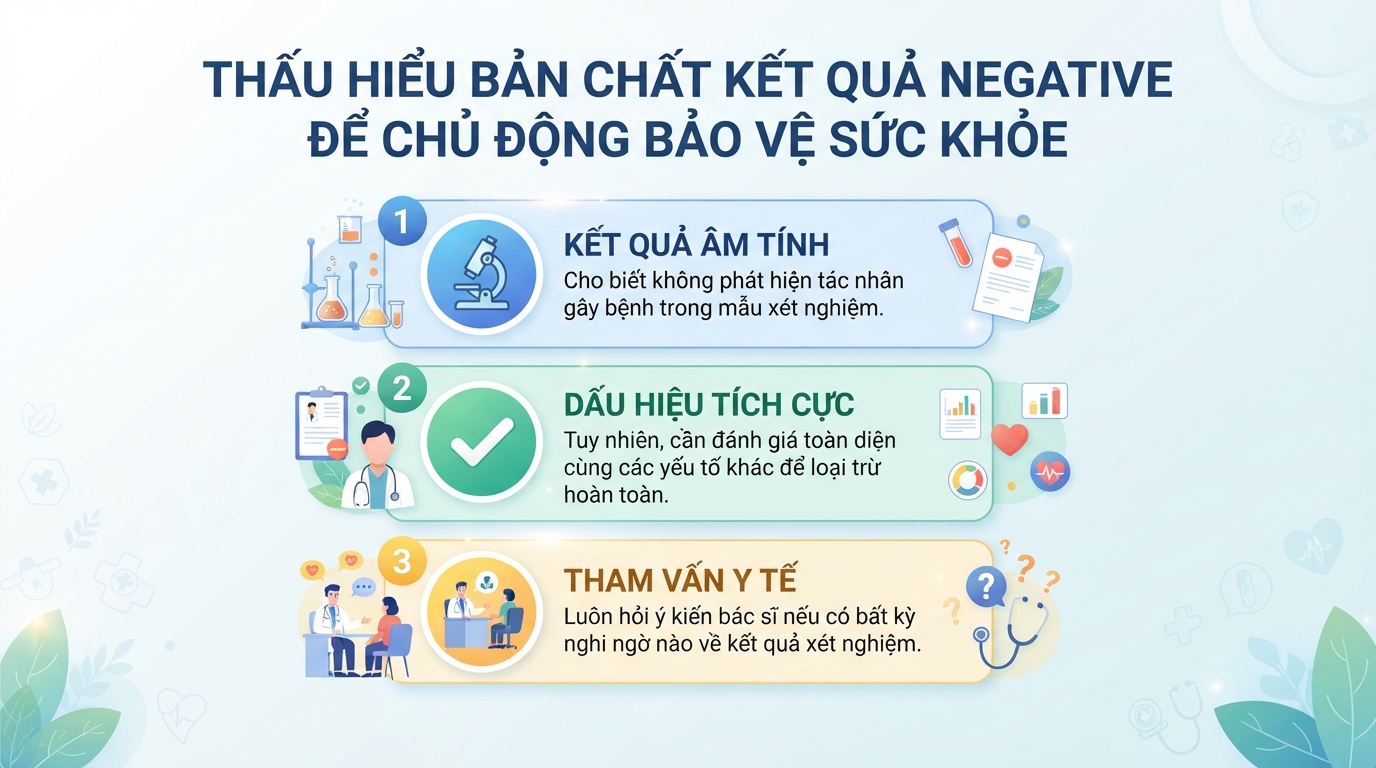 Negative là gì? Ý nghĩa kết quả âm tính trong xét nghiệm y tế