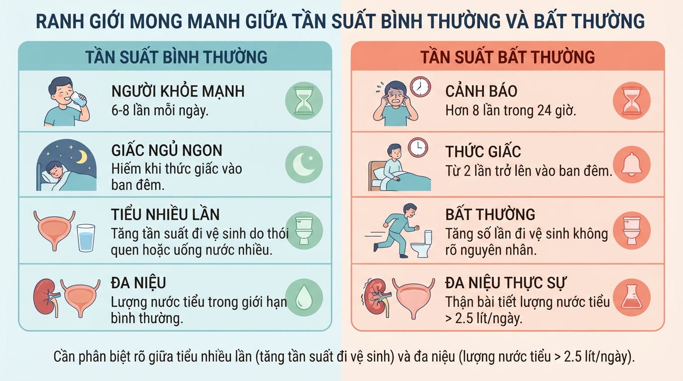 Đi tiểu nhiều lần là dấu hiệu gì? Khi nào cần đi khám?