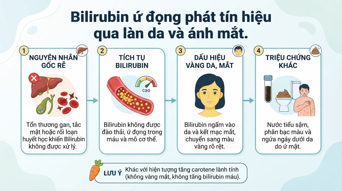 Bilirubin là gì? Ý nghĩa chỉ số và dấu hiệu cảnh báo bệnh gan mật