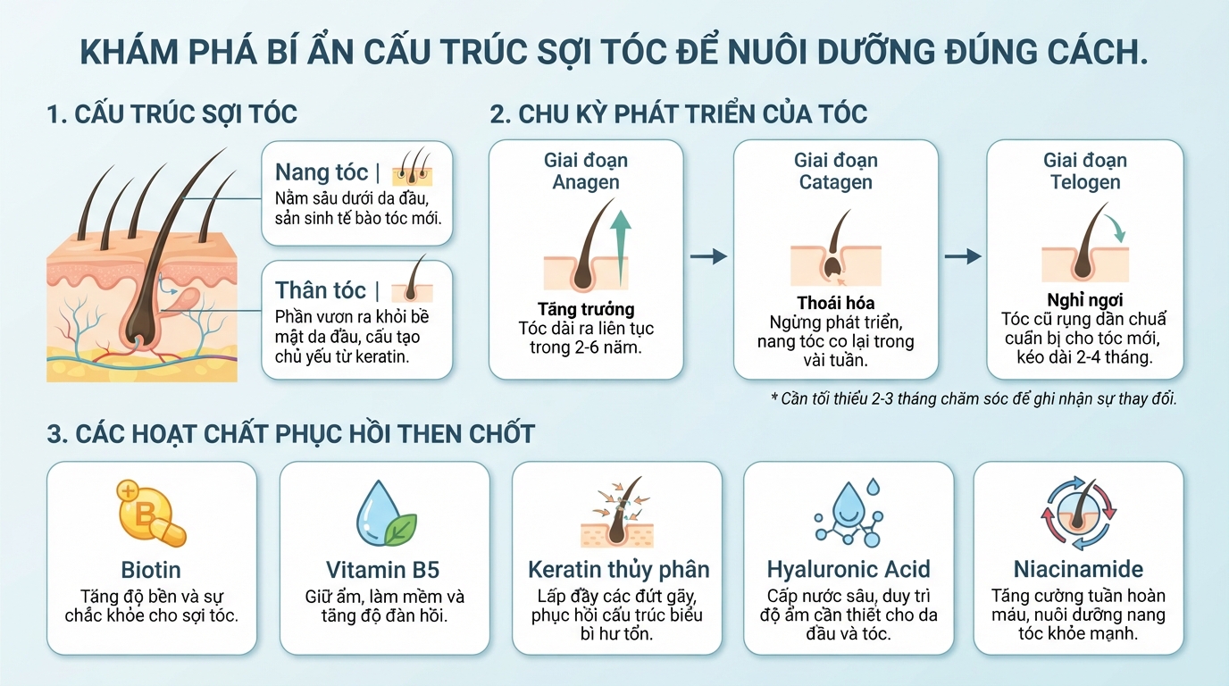 Cách dưỡng tóc khỏe đẹp và hạn chế hư tổn tại nhà