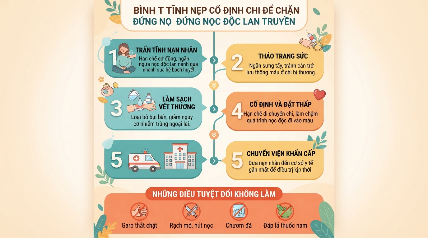 Rắn lục có độc không? Cách phân biệt và sơ cứu khi bị rắn lục cắn