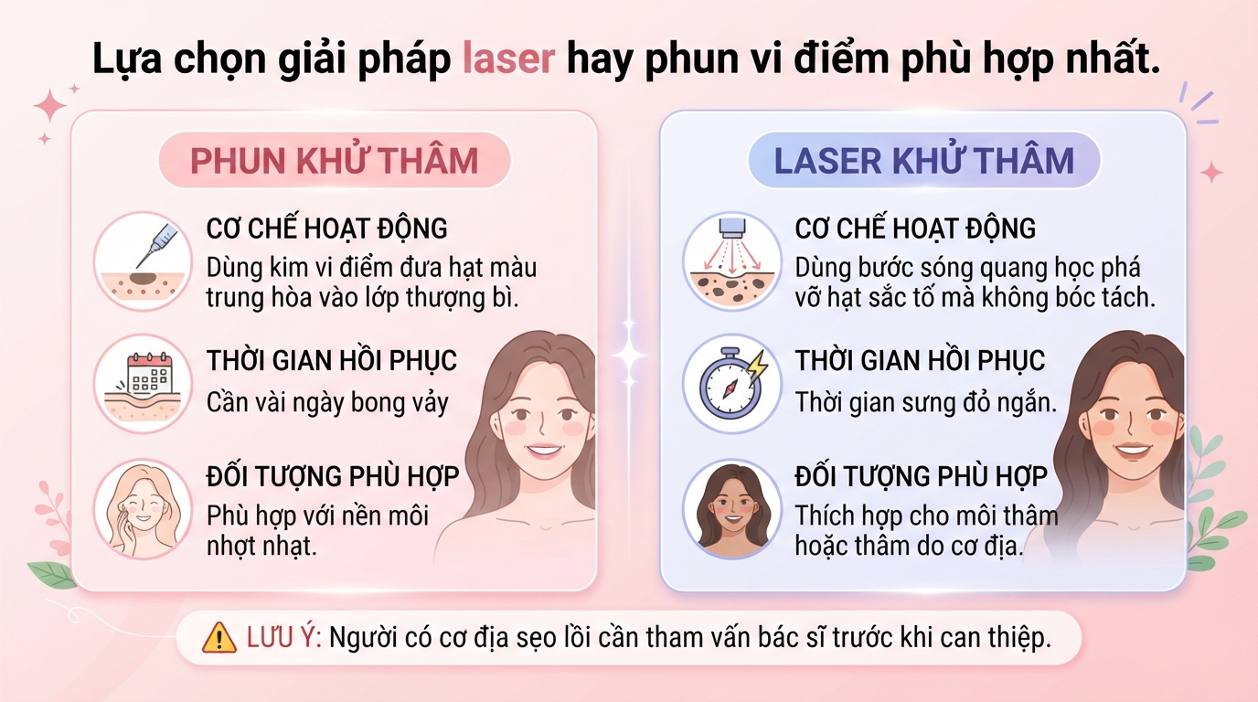 Khử thâm môi là gì? Cơ chế, chi phí và cách chăm sóc an toàn