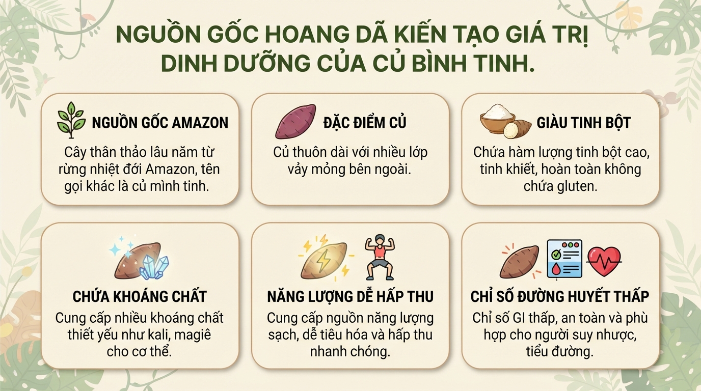 Củ bình tinh là gì? Giá trị dinh dưỡng, công dụng và cách sử dụng