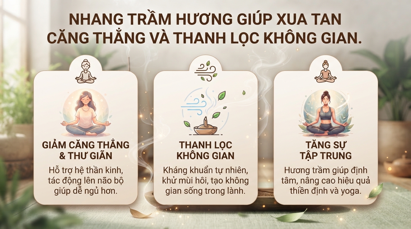 Nhang trầm hương: Tác dụng cho sức khỏe và cách dùng phù hợp